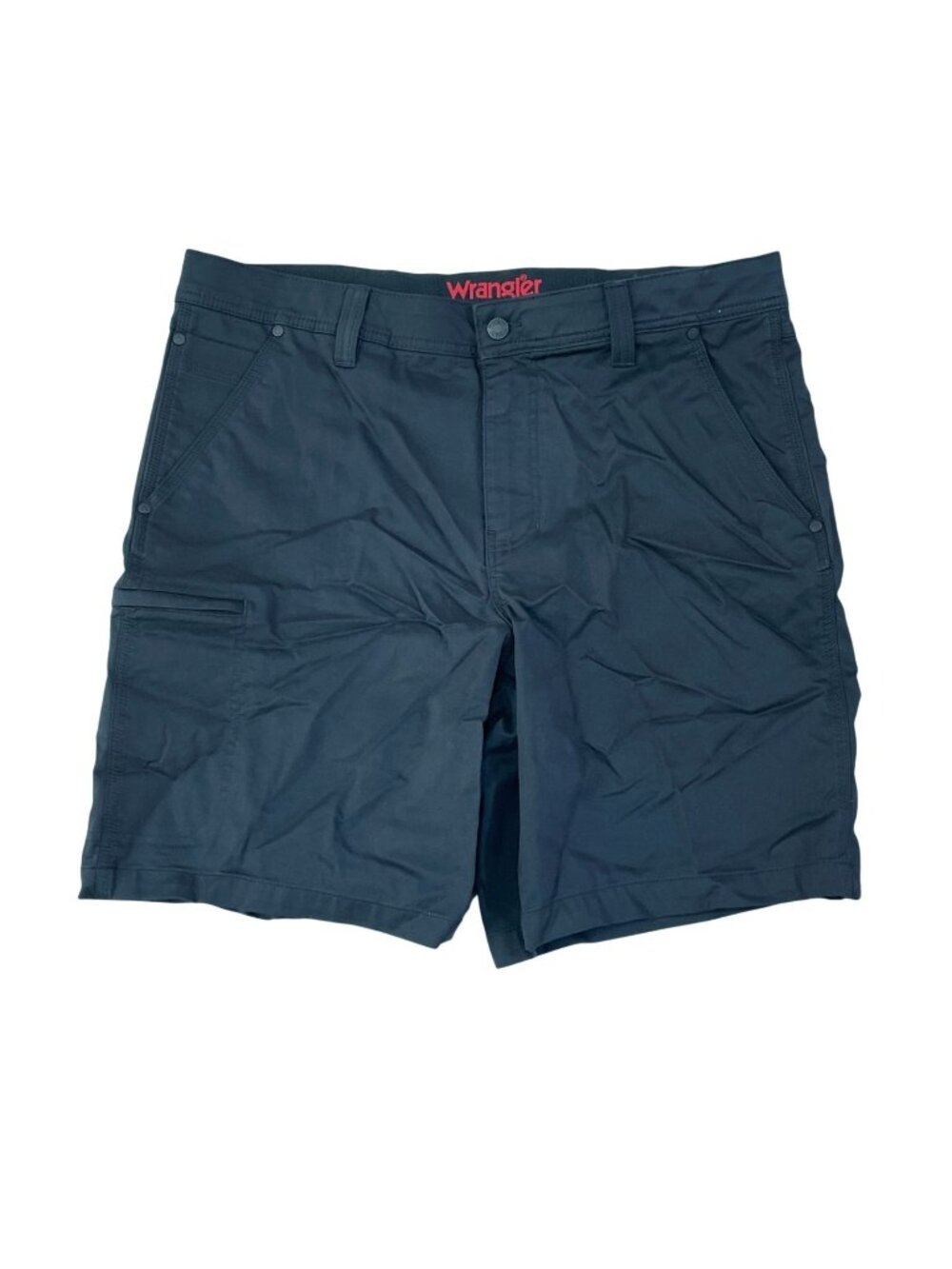 NWOT Wrangler Men's 36 Black Cargo Shorts Regular Fit Cotton Blend